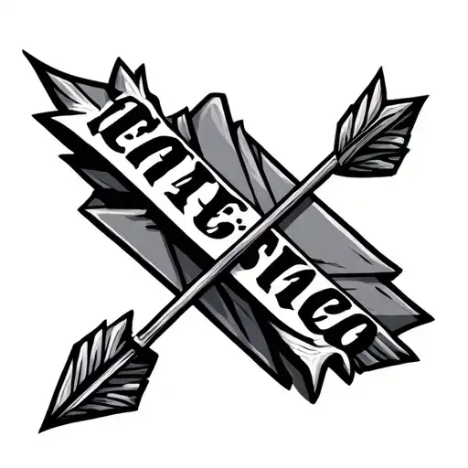 Arrow With Name Written