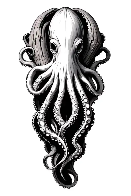 Octopus And Driftwood