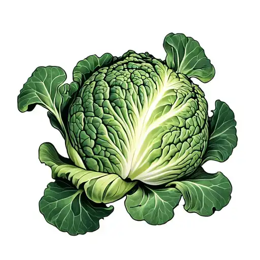 Weeping Cabbage Fully Green