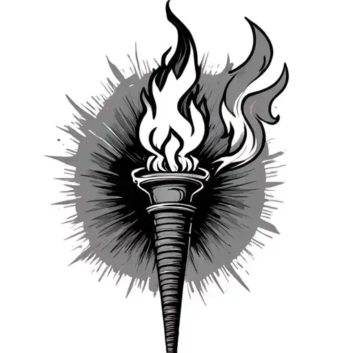 A Torch With A 24 In It