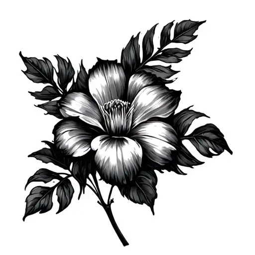 4 Dog Names And A Snapdog Flower Large Black Leaves