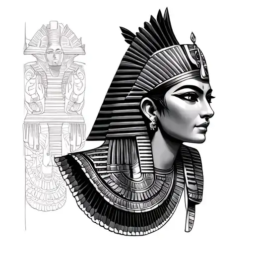 Egyptian Concept Line Work
