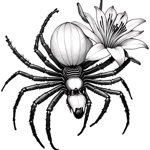 Spider Lily And Centipede