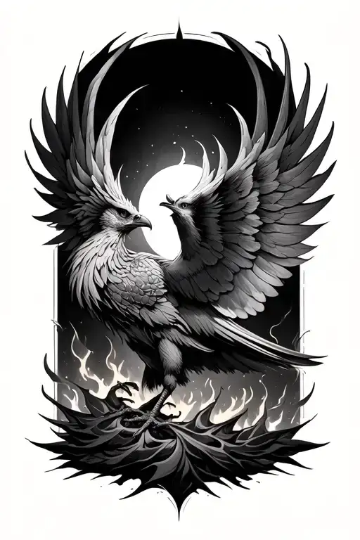 Phoenix Rising From The Ashes