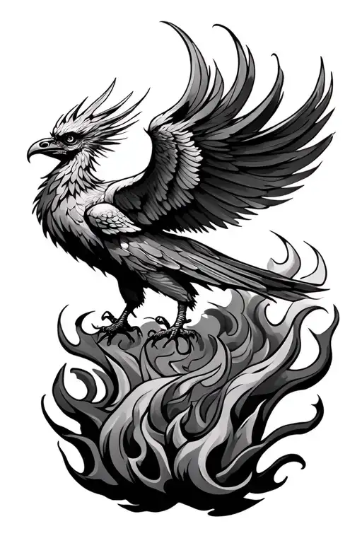Phoenix Rising From The Flames
