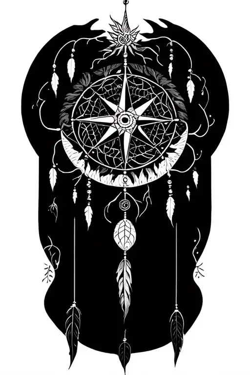 Tree Of Life Compass Dreamcatcher