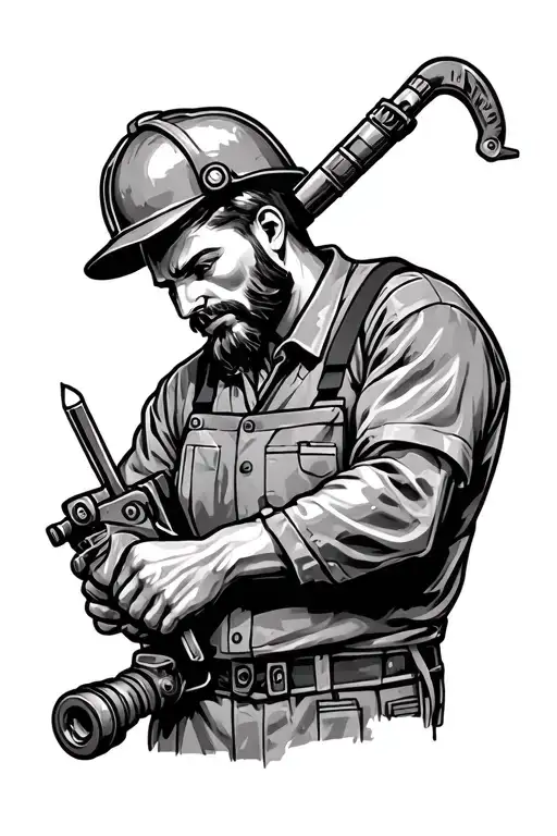 Millwright Career Incorporating Tools Intertwined