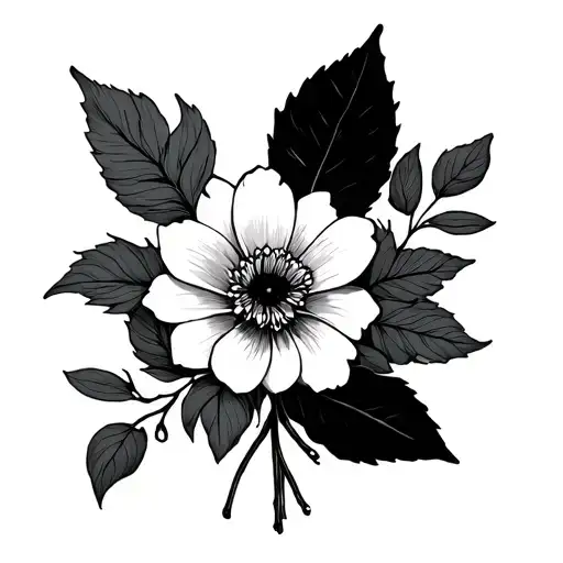 Initial D Fineline Flower Bouquet