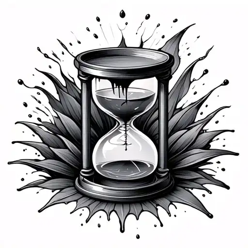 Old Hour Glass Leaking Into New Hourglass