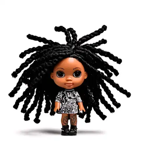 African American Bratz Doll With Dreadlocks Full Body