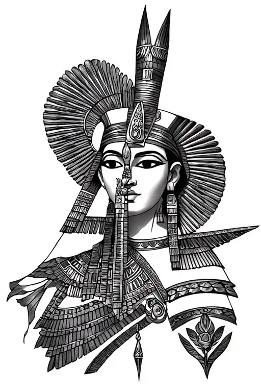 Egyptian Gods Arm Sleeve Tattoo Design