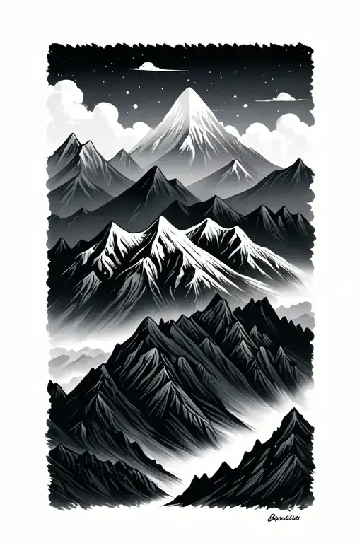 Simple Mountains Not Too Dramatic