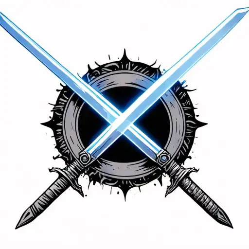 Two Sabers Connected At The Ends