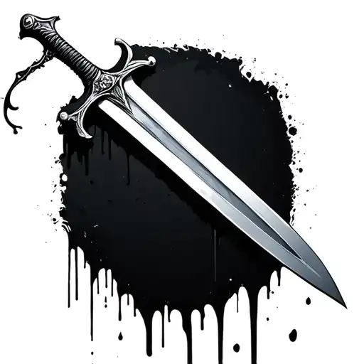 Sword With Blood Dripping