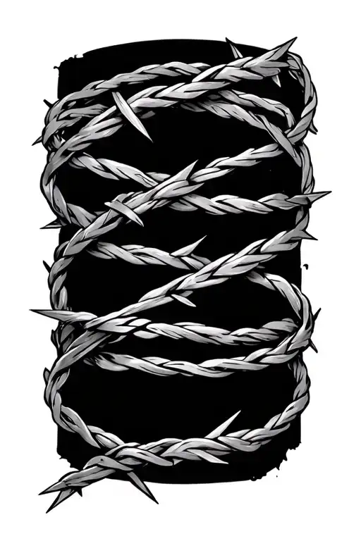 Barbed Wire Wrapped