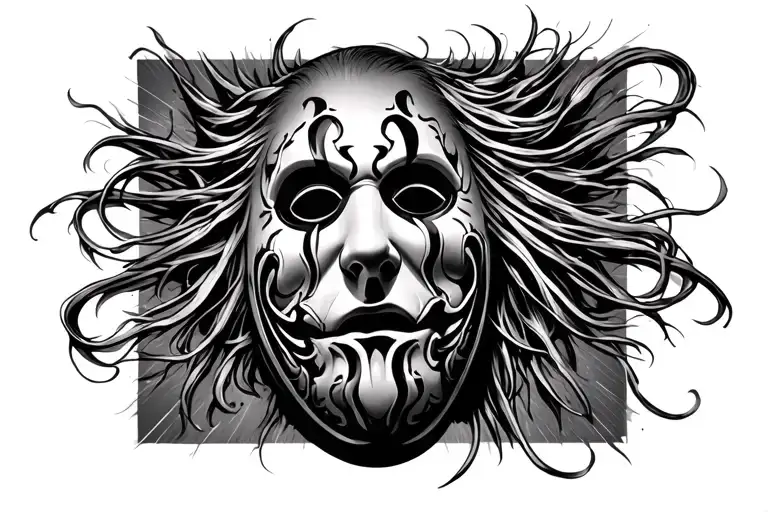 Theater Mask With Slipknot Mask