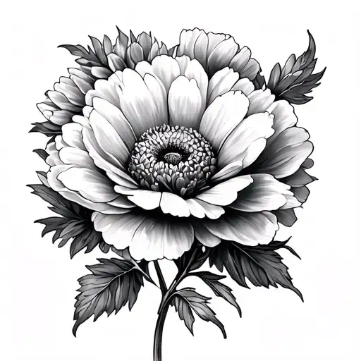 Chrysanthemum And Poppy