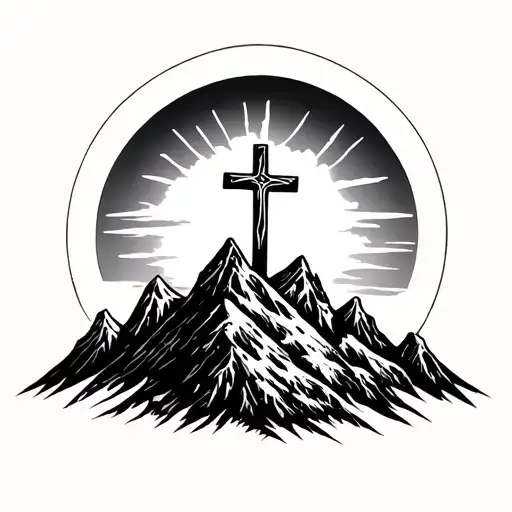Cross On A Mountain