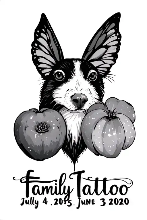 Dates July 4 2015 And June 3 2020 With Family Inspired Motive