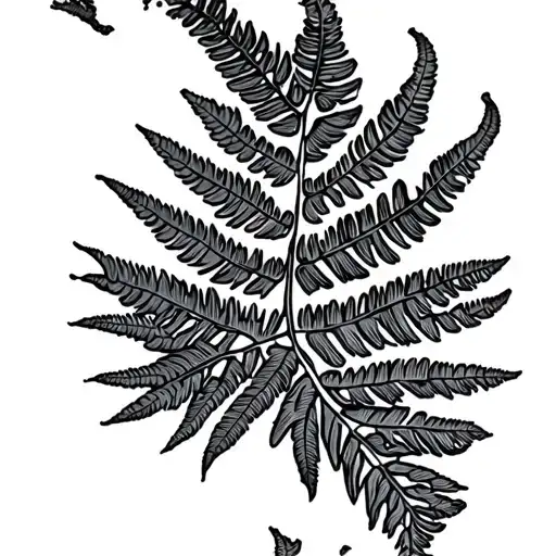 Topographical Map Of New Zealand Tribal Silver Fern