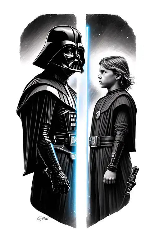 Darth Vader And Anakin Bringing Balance To The Force