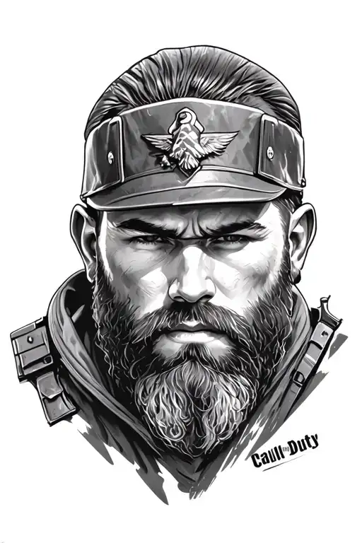 Create A Portrait Of Call Of Duty Captain John Price