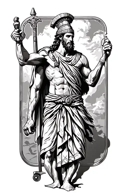 Ancient Greek Warrior With