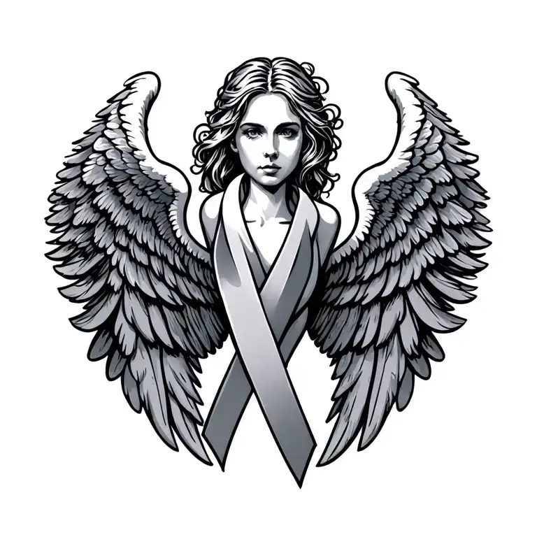 Fuck Cancer Angel Wings