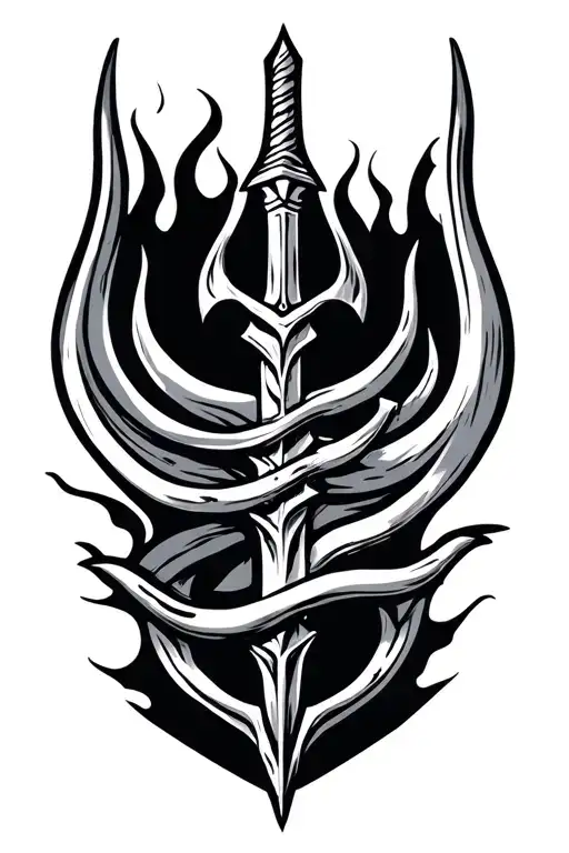 Trident With Bible Verse