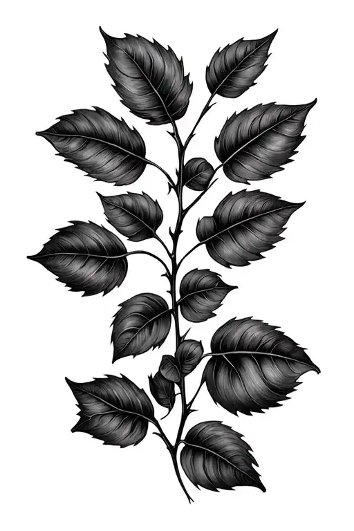 Create A Vine Tattoo With 13 Leaves