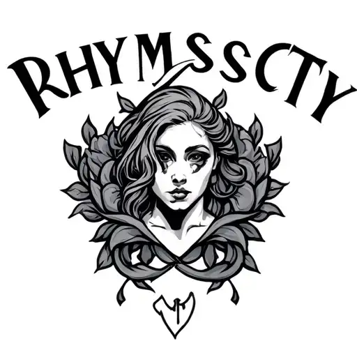 Create A Logo For Tatoo Name Rhymscty In Arms Elegant Colorway