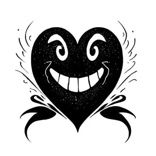 Smiley Face Into Heart Continues Line