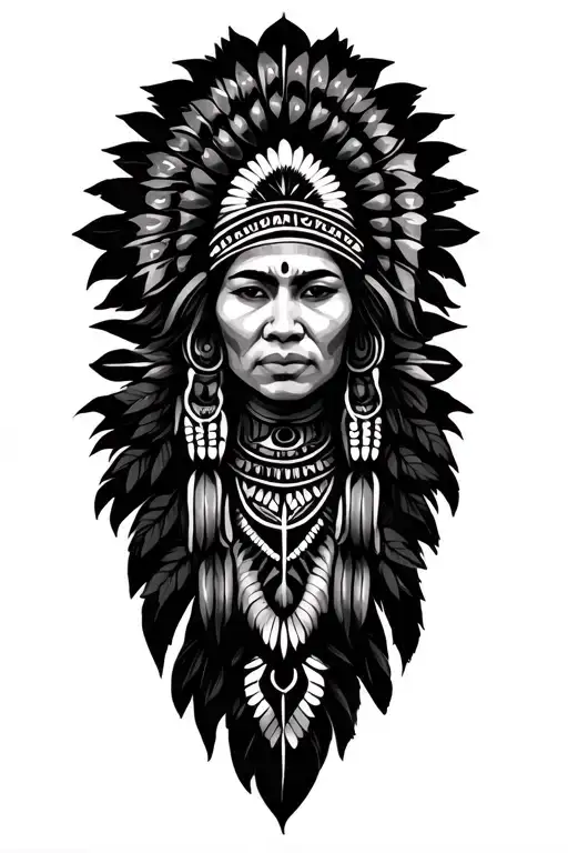 Indigenous Sleeve Tattoo Design