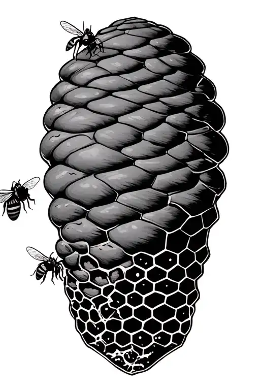Honeycomb Beehive Bees Buzzing