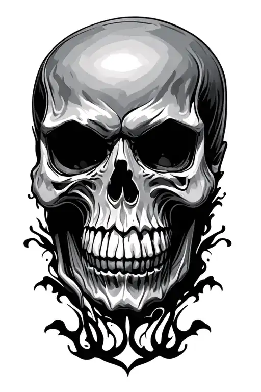 Vehicle With Skull Face