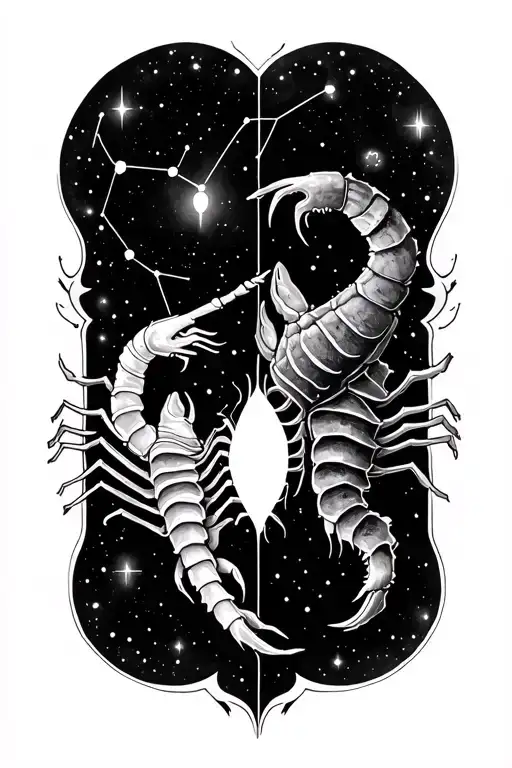 Virgo And Scorpio Constellation