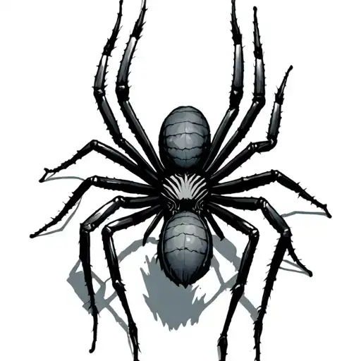 Spider With Dante And 7172002 In The Legs Splayed Who Has Just