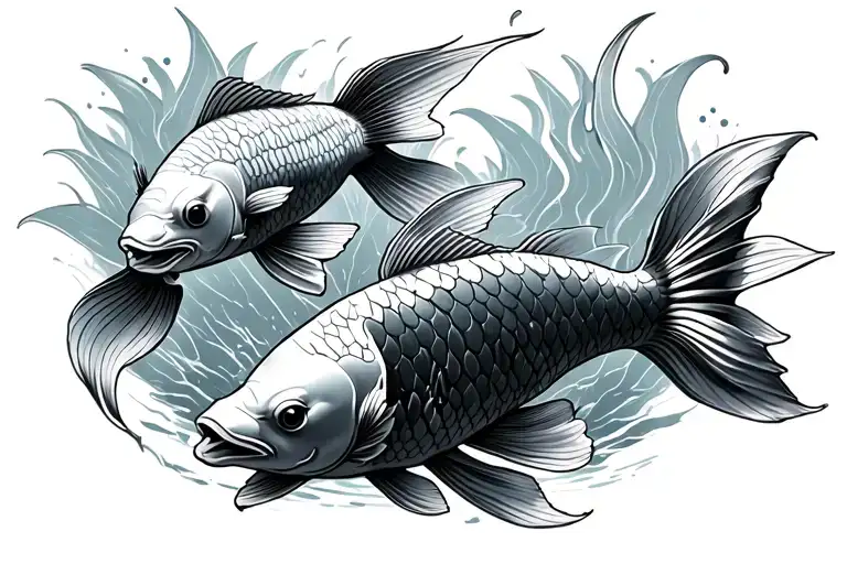 Avatar The Last Airbender Koi Fish Swimming