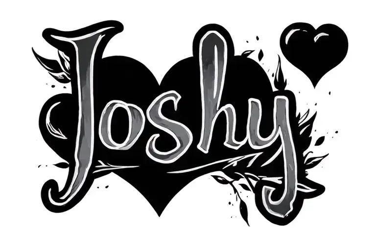 Joshy Name With A Heart Shape