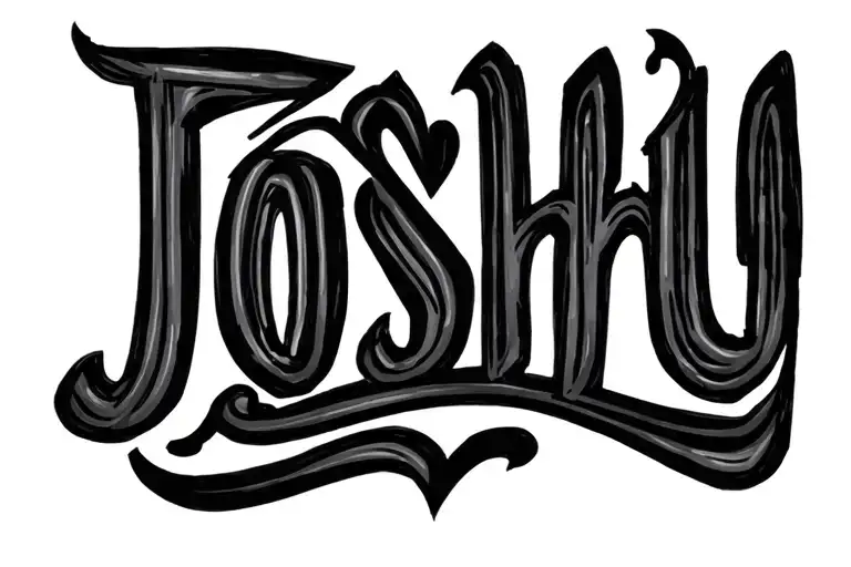 Cursive Joshy Name With A Small Heart