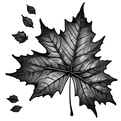 Maple Leaves Falling