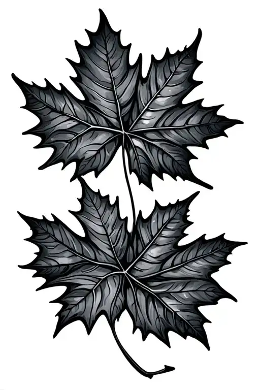 Maple Leaves Falling