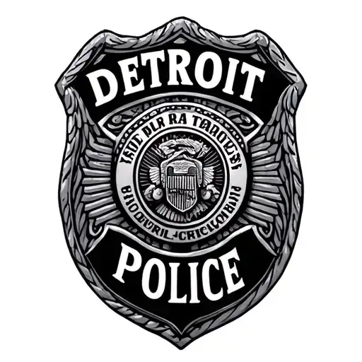 Detroit Police Badge 140