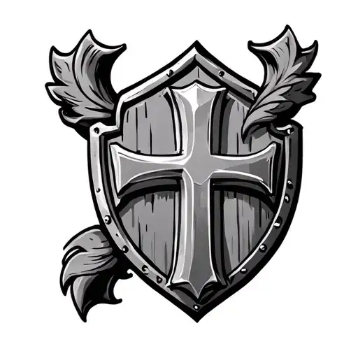 Shield With Cross