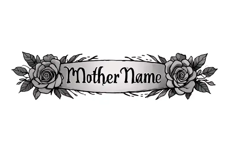 Mother Name Tattoo Sleeve