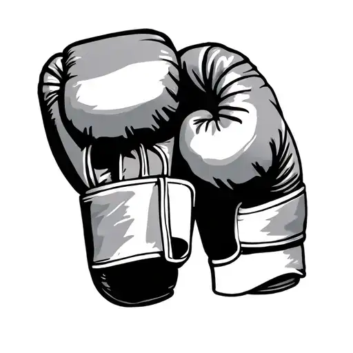 Boxing Gloves Tattoo Design