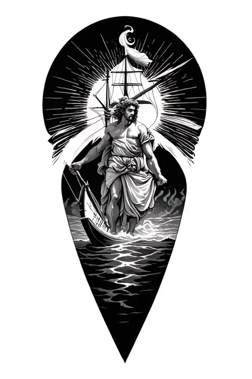 Greek Gods With Ship Port Speed