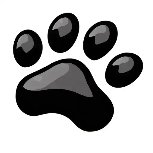 Paw Print And Hearts