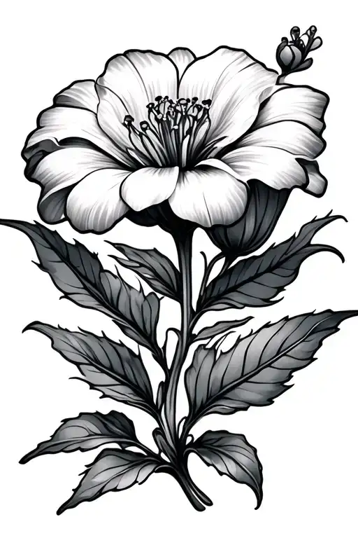 Lys Flower In The Background