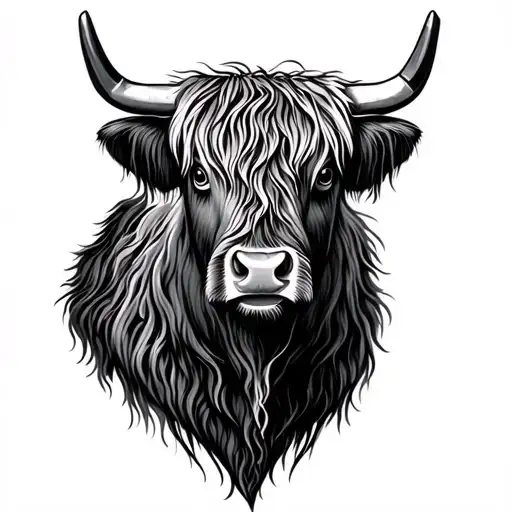 Highland Cow Head